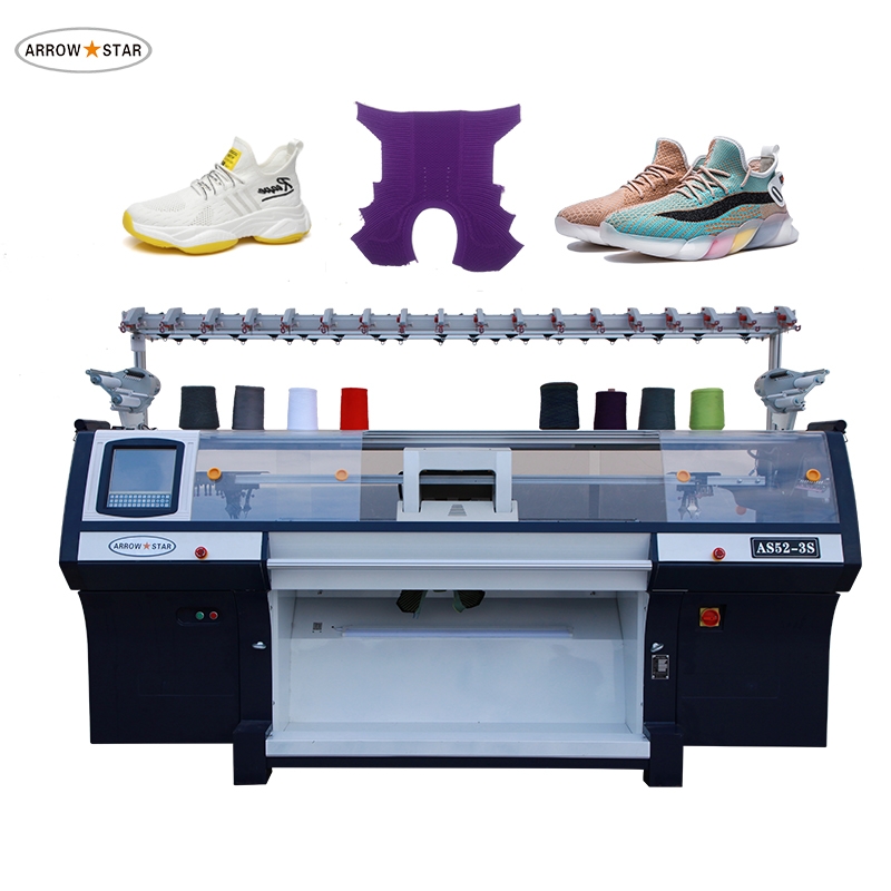 New model Three system 3D shoe vamp knitting machine