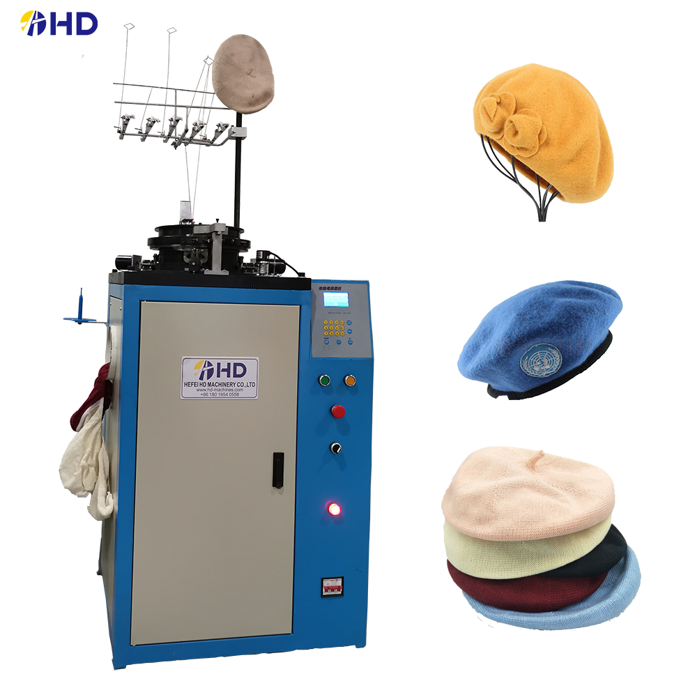 New model High speed 9 inch computerized beret cap production line machines