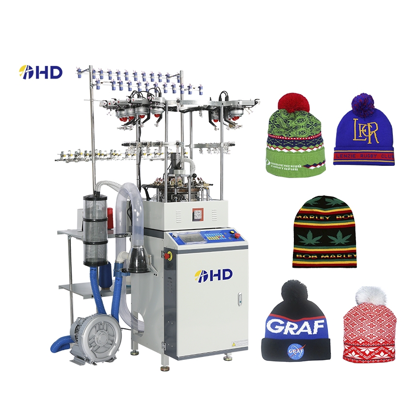 New model China supplier circular cap hat knitting machine on sale
