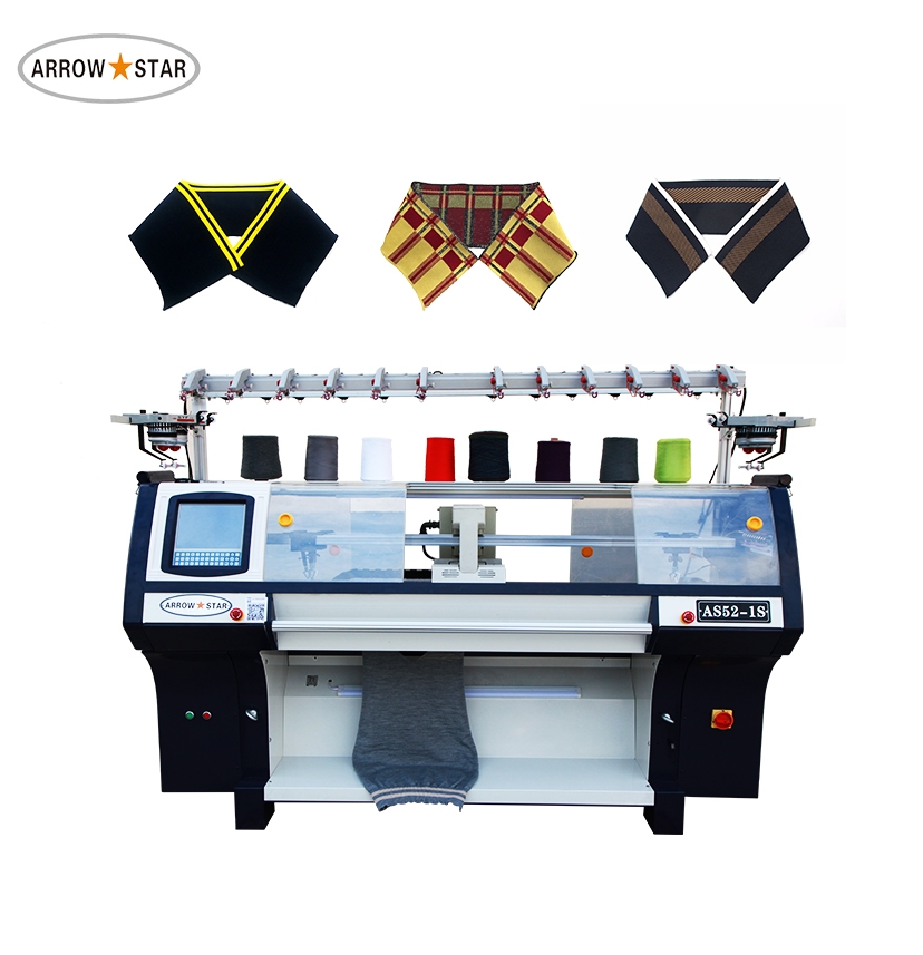 New model China Best Quality T-shirt Collar Knitting Machine Manufacturer