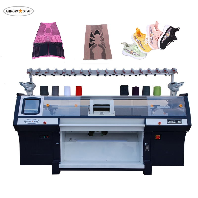  New model 3D flyknit Fully Computerized flat type Shoes Upper Knitting Machine