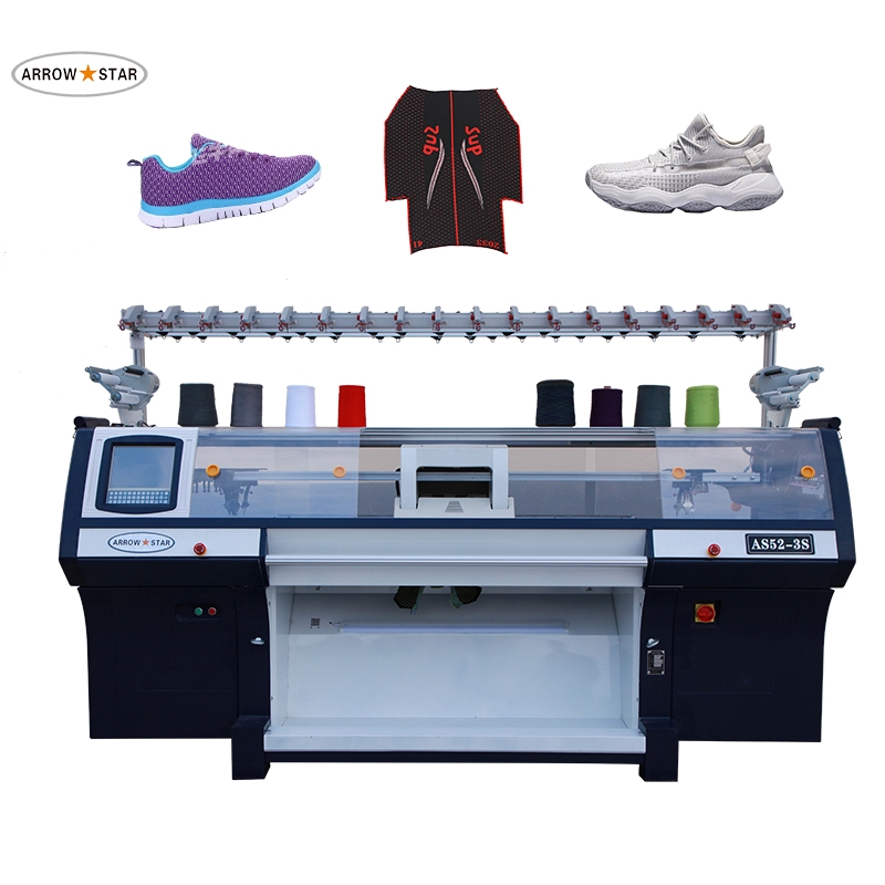 New model Flynkit knitted shoe upper making machine
