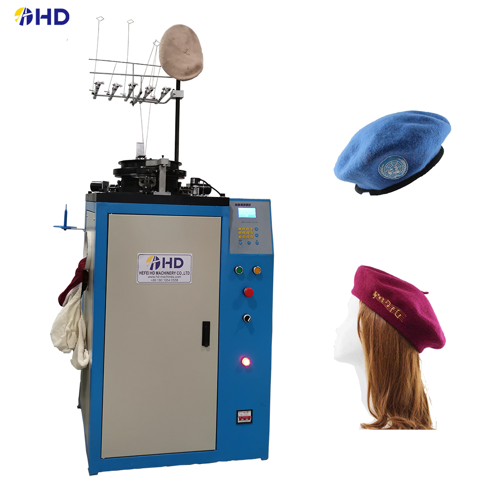 New model High Speed Fully Fashion Circular Beret Cap Hat Military Knitting Machine