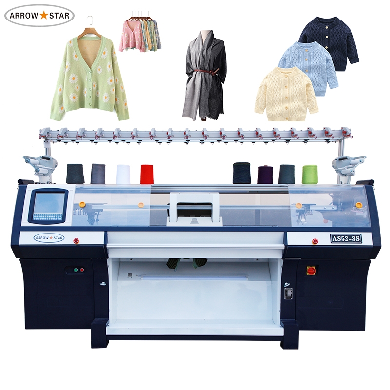 New model Three system fully computerized flat sweater manufacturing machinery