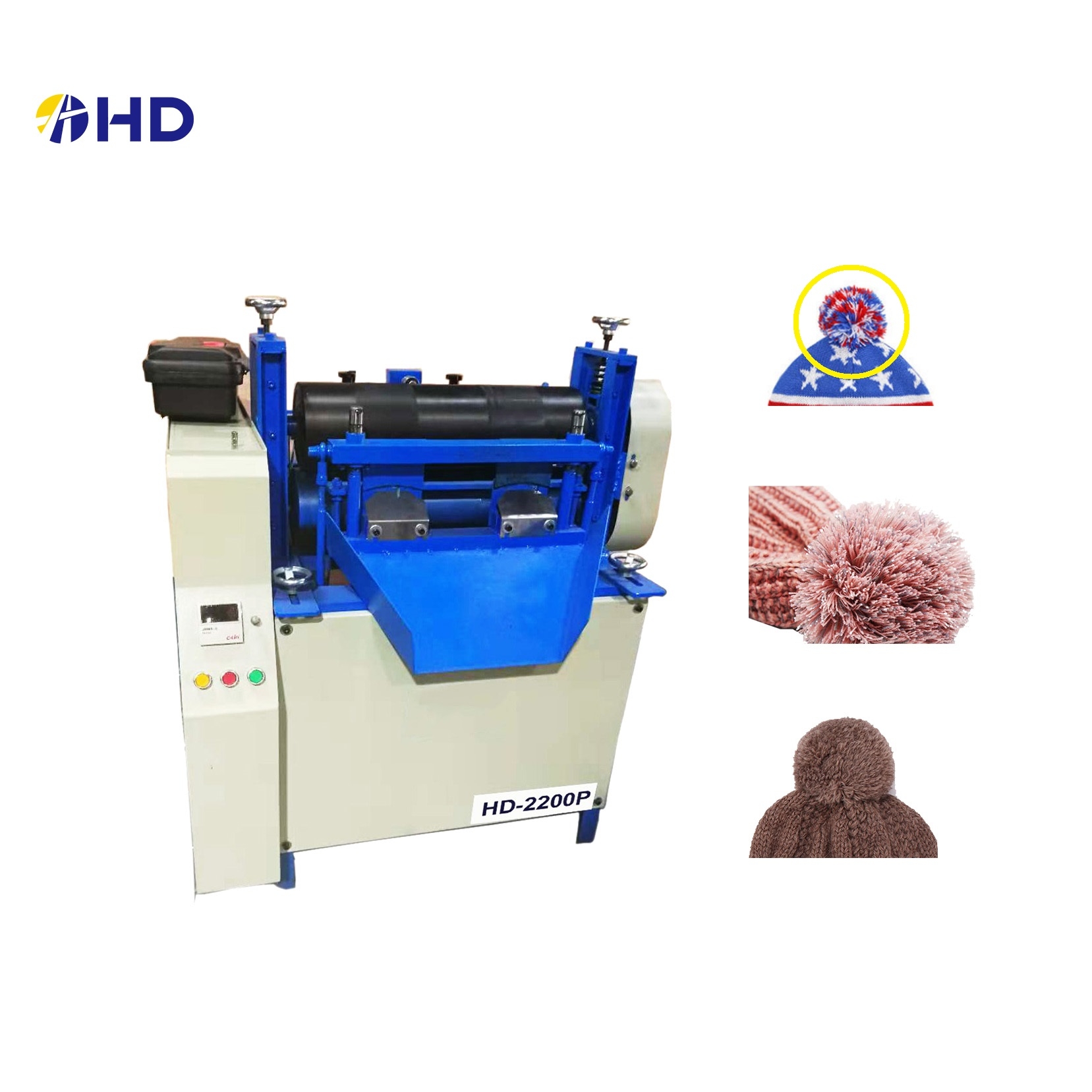 New model Jacquard knit beanie pom pom making machine
