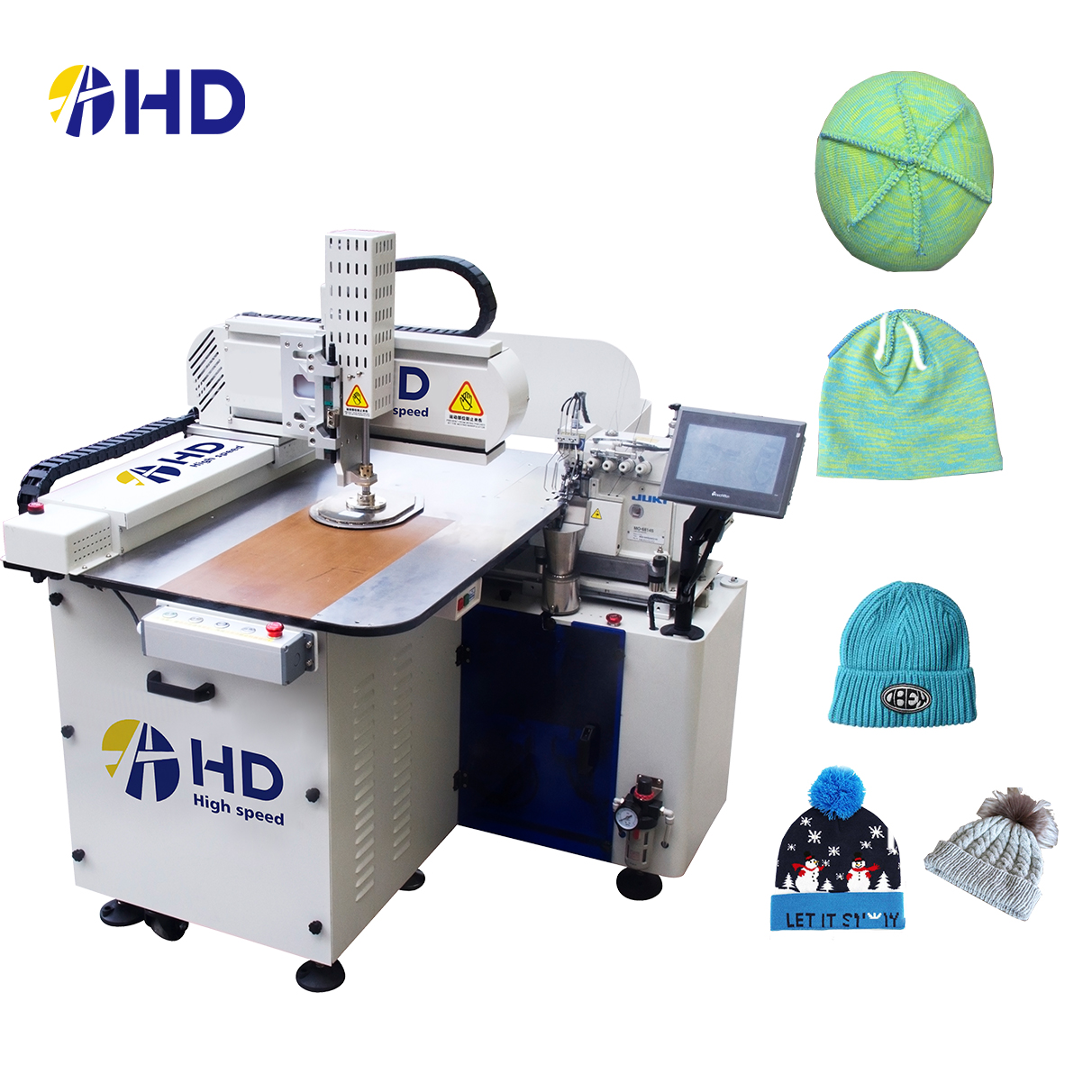 New model HD brand auto beanie sewing machine 
