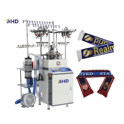 New model Hot sale 2024 high speed jacquard computerized single jersey hat knitting machine