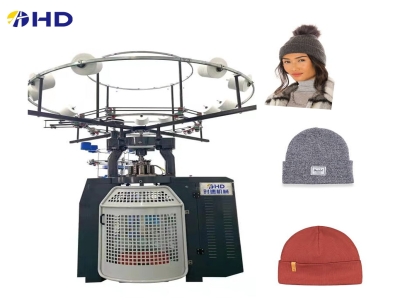 New model HD brand smart automatic rib hat circular knitting machine