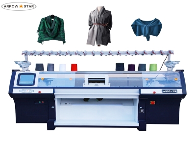 New model Flat knitting type woolen blanket carpet machine