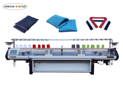 New model High speed fully computerized jacquard neck collar knitting machine