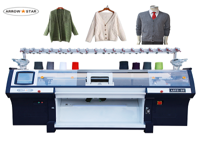 New model Cardigan jersey computerized flat knitting machine china brand