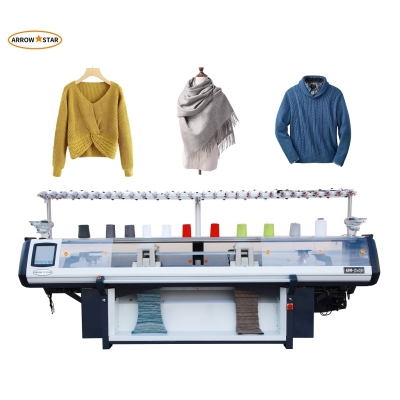 New model 2+2system 80inch computerized sweater flat knitting machine