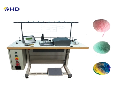 New model Custom hat with top ball machine knit acrylic beanie