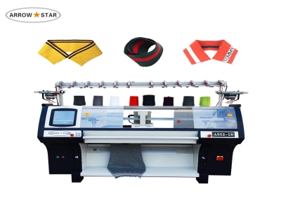 New model AS52S-1 rib knitting machine for polo T-shirt collar
