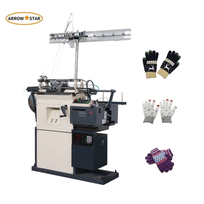New model Jacquard type glove knitting machine