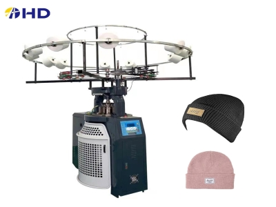 New model Rib Striped Cap Knitting Machine