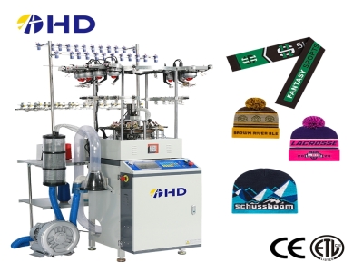 New model Double system fully computerized knitting hat cap machine