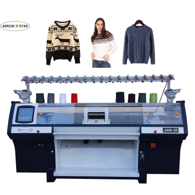  New model Double system 60 inch knitting width sweater making machine