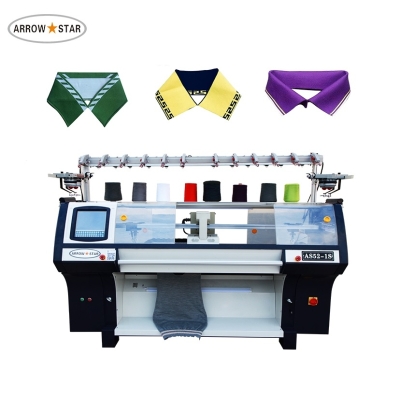 New model Knitted rib collar cuff making machine