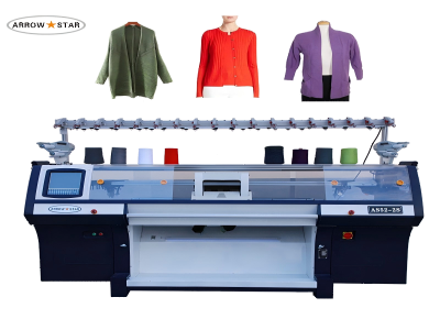 Single Double System Computerized Flat Knitting Machine with 52 /60/72/80 inch _复制
