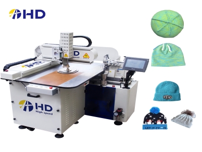 New model Jacquard and rib knitted hat beanie machine overlock automatic sewing machine