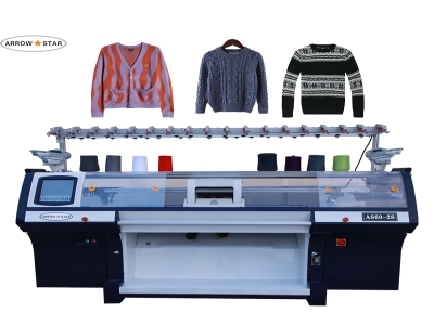 New model AS60-2S flat knitting computerized sweater hat scarf knitting machine
