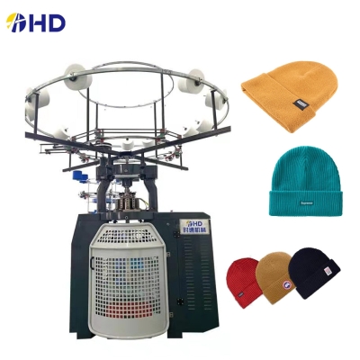 New model Fully automatic rib hat knitting machine