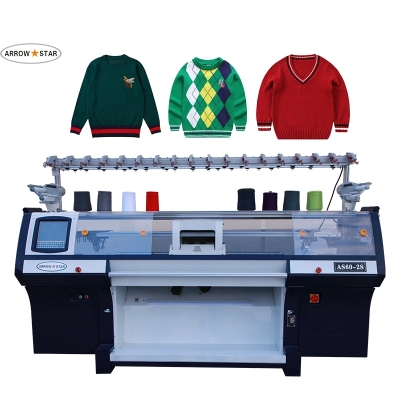  New model 60 inch computerized industrial sweater making machine