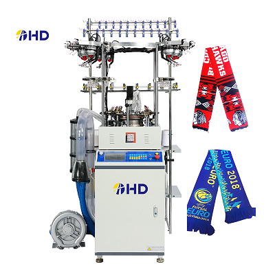 New model High speed jacquard tubular scarf knitting machine