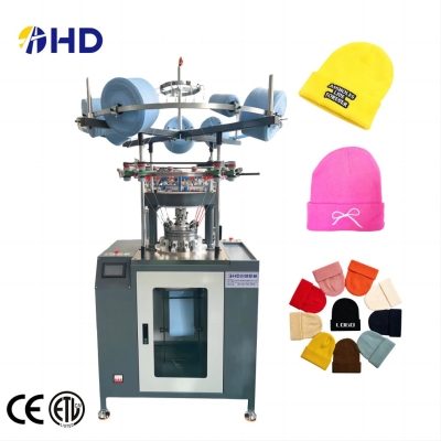 New model Thick Gauge Rib Hat Knitting Machine