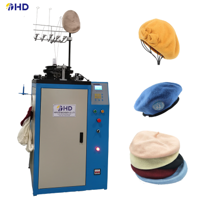  New model High quality Wool yarn knit beret cap knitting machine