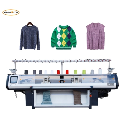 New model High speed Computer fully four system 80inch 7G Flat Knitting Machine
