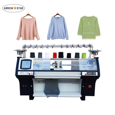  New model Jacquard textile computerized 9G 52 inch hat and scarf making machine knitting