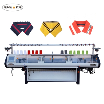 New model Computerized Flat Collar Weaving Knitting Machine 12G 14G 16G 52inch 72inch 80inch