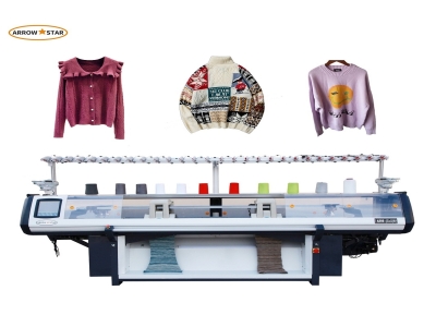  New model AS80-(2+2)S 80 Inch Four Systems Flat Computerized Sweater Carpet Knitting Machine
