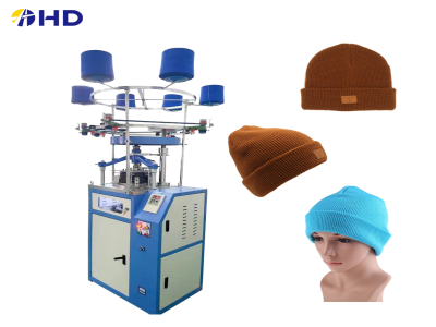 New model HD brand rib beanie circular knitting machine