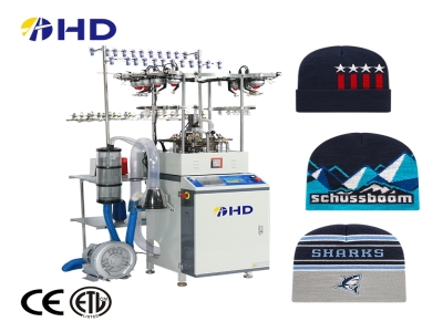 New model Double system fast speed knitting machine for round hat