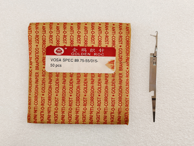 Golden Roc 14G knitting needles of  computerized flat kniting machine VOSA SPEC 89.75-55/015.