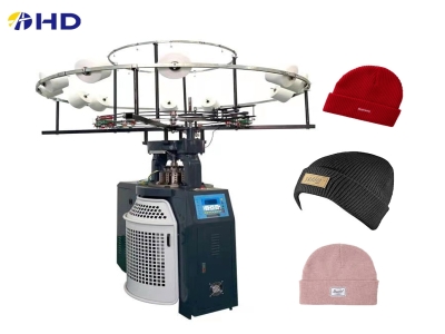 New model High speed rib hat knitting machine