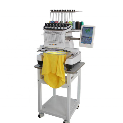 New model 1 head 12 needles automatic computer embroidery machine price