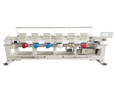 New model 6 heads 12 color multi-needles computerized embroidery machine