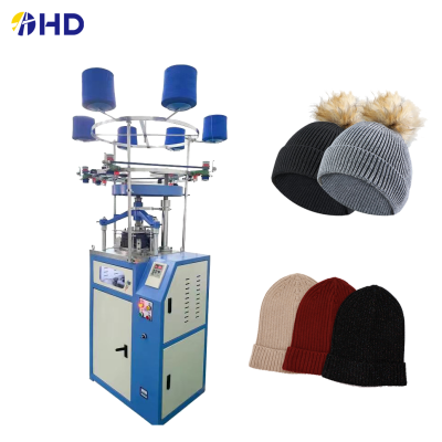 New model HD brand 1x1 rib knit fabric knitting machine